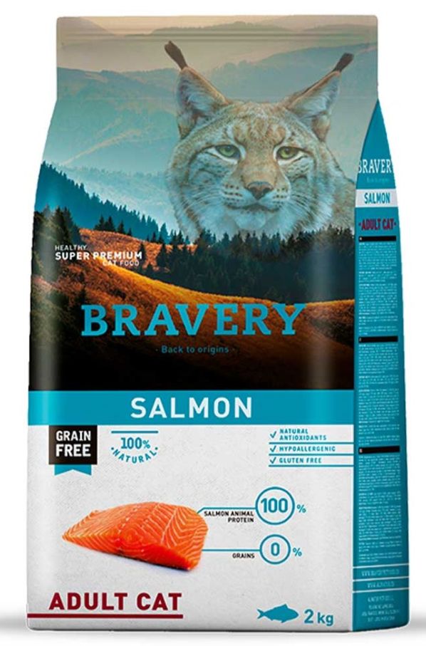 Bravery Salmon Adult Cat з лососем