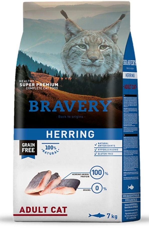 Bravery Herring Adult Cat з оселедцем