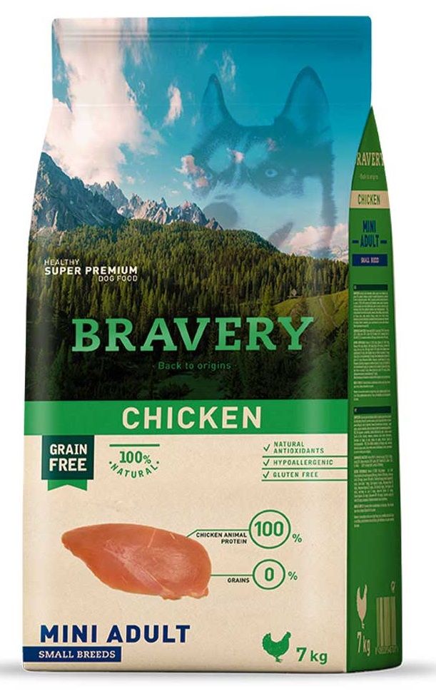 Bravery Dog Chicken Mini Adult, з куркою