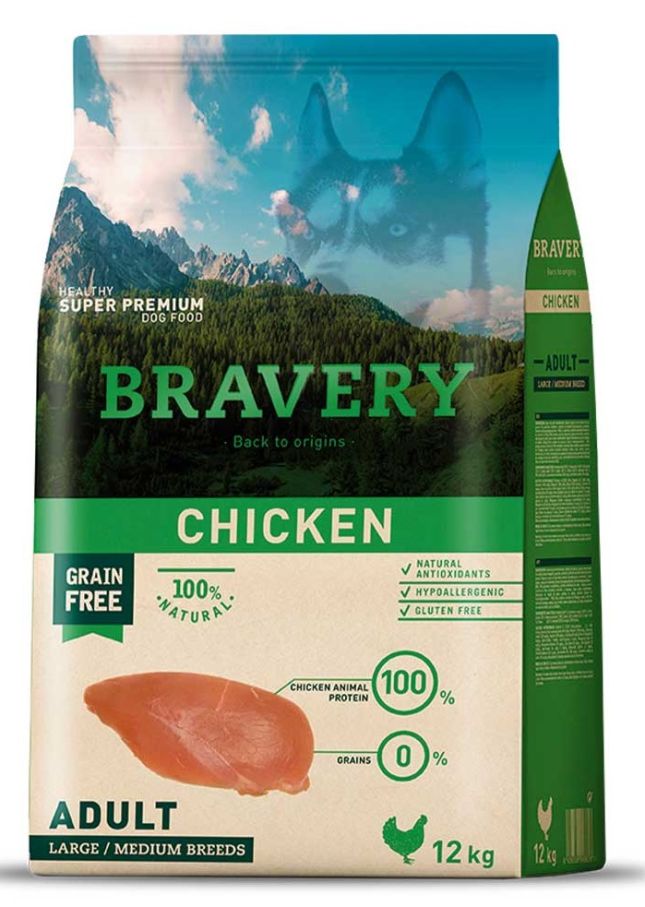 Bravery Dog Chicken Adult Large/Medium з куркою