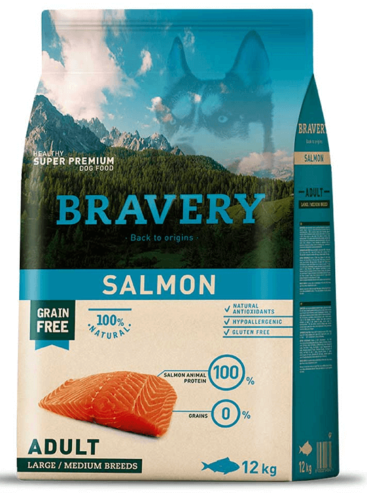 Bravery Dog Salmon Large/Medium Adult з лососем