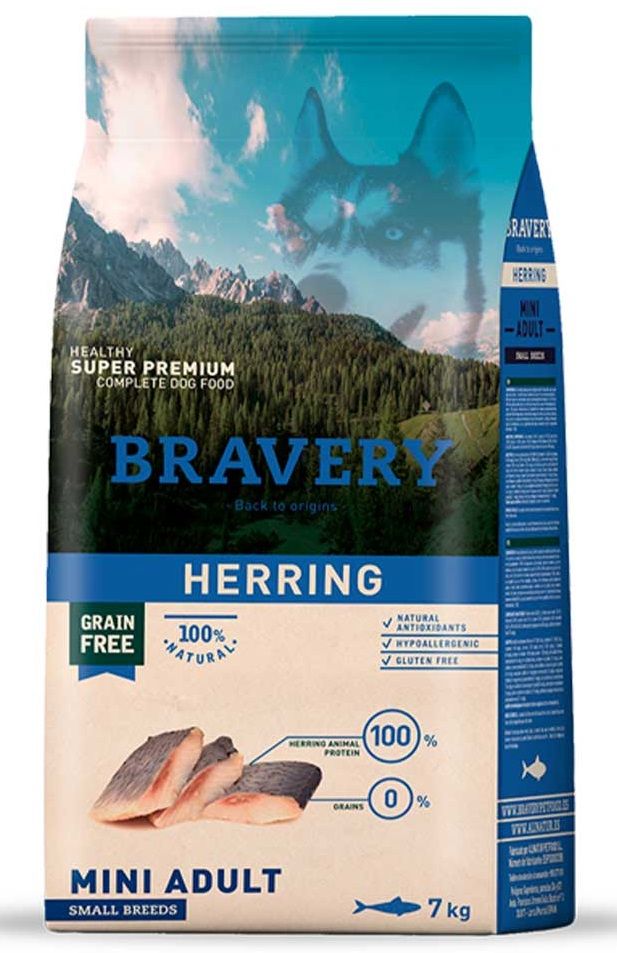 Bravery Dog Herring Mini Adult з оселедцем
