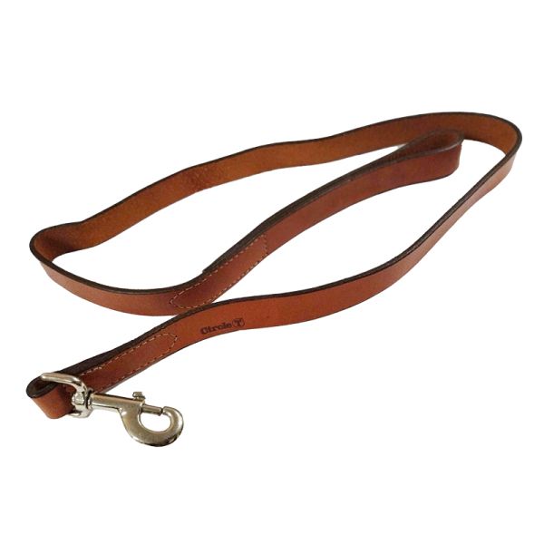Coastal Circle-T Dog Leash Шкіряний повідець для собак, 2.5смХ1.2м