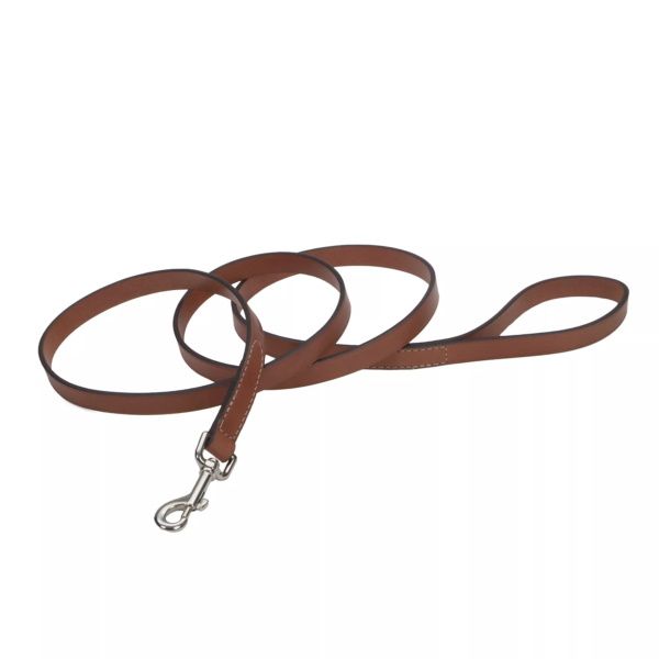 Coastal Circle-T Dog Leash Шкіряний повідець для собак, 1.6смХ1.8м