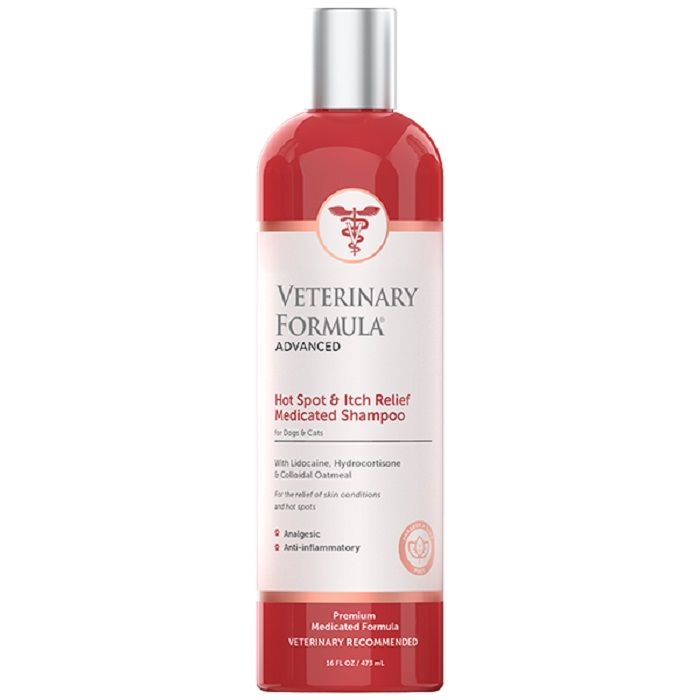Veterinary Formula Hot Spot&Itch Relief Medicated Shampoo антиаллергенний, з лідокаїном, гідрокортизоном