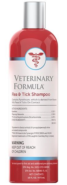 Veterinary Formula Flea&Tick Shampoo від бліх та кліщів, з алое і ланоліном