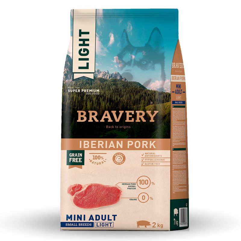 Bravery Iberian Pork Mini Adult Light, з іберійською свининою