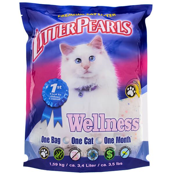 Litter Pearls Wellness Кварцевий наповнювач для котячого туалету