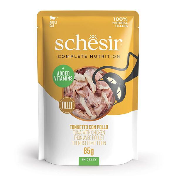Schesir Cat Adult Tuna and Chicken Wet, тунець з курячим філе