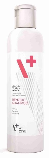 VetExpert Benzoic Shampoo Шампунь для котів і собак з жирною шкірою