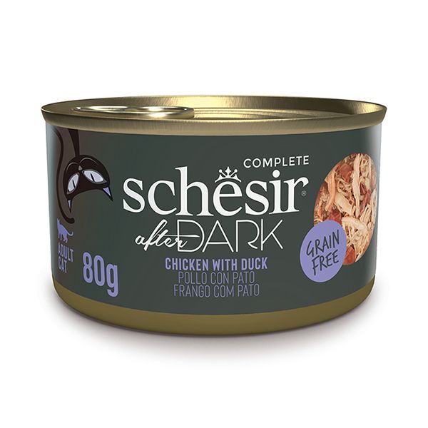 Schesir After Dark Chicken With Duck, курка з качкою в бульйоні