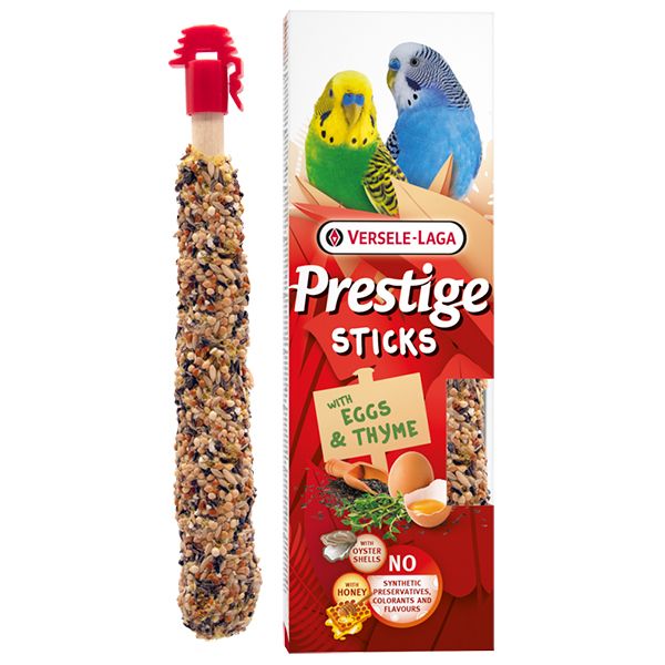 Versele-Laga Prestige Sticks Small Parrot Eggs & Thyme, Яйця та чебрець