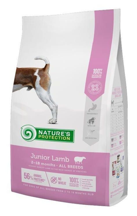 Natures Protection Dog Junior Lamb All Breeds, з ягням