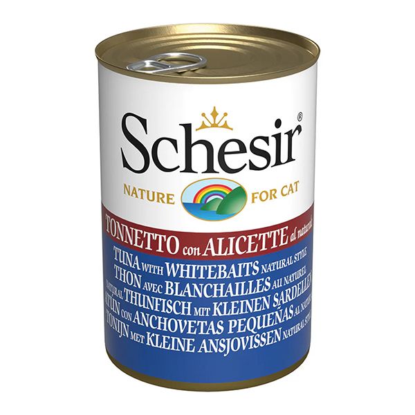 Schesir Tuna with Whitebaits, тунець з анчоусами в бульйоні