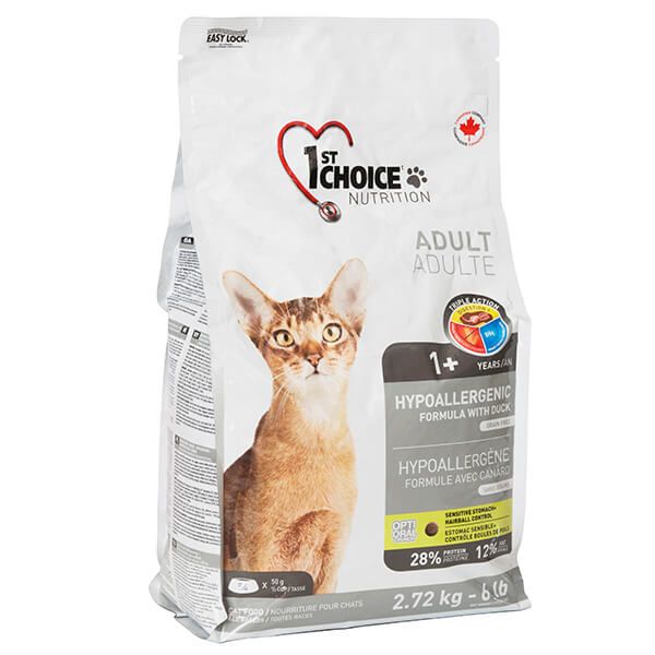 1st Choice Cat Adult Hypoallergenic з качкою