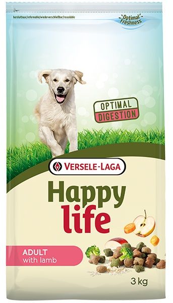 Happy Life Dog Adult All Breeds Lamb, з ягням