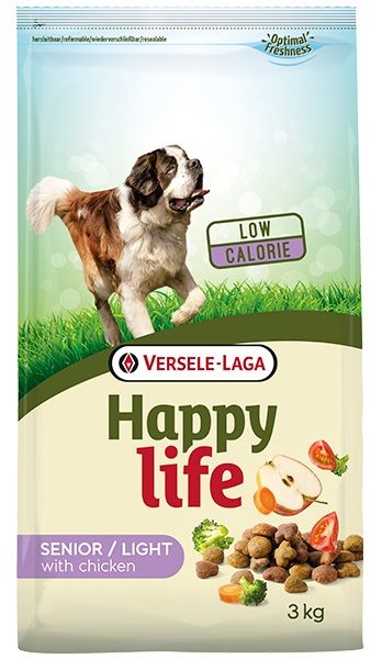 Happy Life Dog Senior All Breeds Light Chicken, з куркою