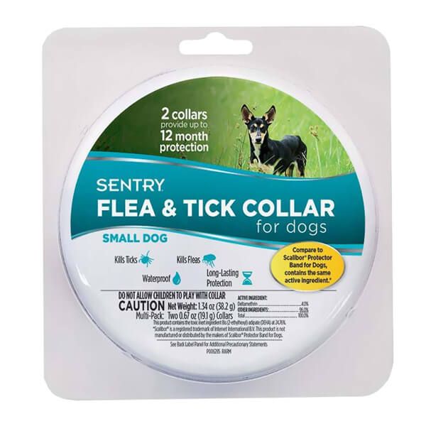 SENTRY Flea&Tick Small нашийник від бліх і кліщів для собак малих порід, 6 місяців захисту
