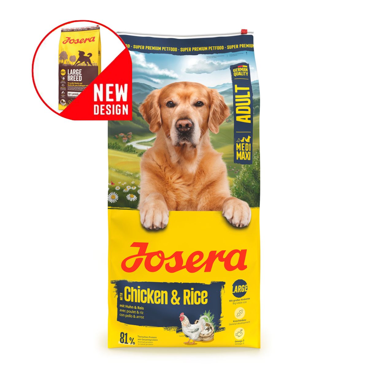 Josera Dog  Adult Medi/Maxi Chicken and Rice (Large Breed)