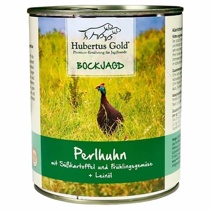 Hubertus Gold Dog Adult Цесарка з солодкою картоплею, овочами та лляною олією