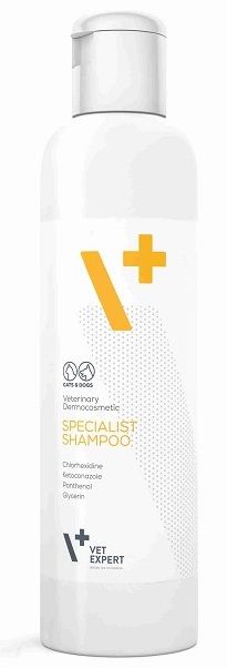 VetExpert Specialist Shampoo Антибактеріальний шампунь з хлоргексидином для котів і собак