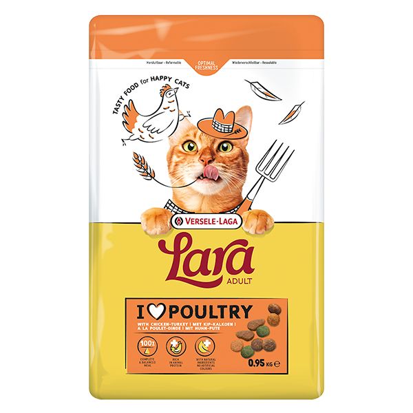 Lara Cat Adult Turkey Chicken, з куркою та індичкою