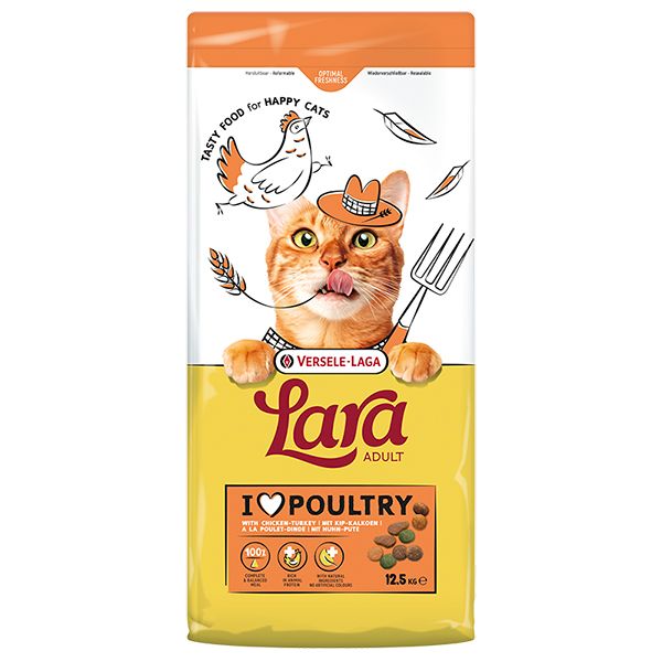 Lara Cat Adult Turkey Chicken, з куркою та індичкою
