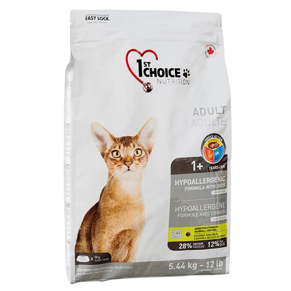 1st Choice Cat Adult Hypoallergenic з качкою