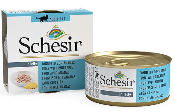 Schesir Cat Adult Tuna Pineapple Wet, тунець с ананасом