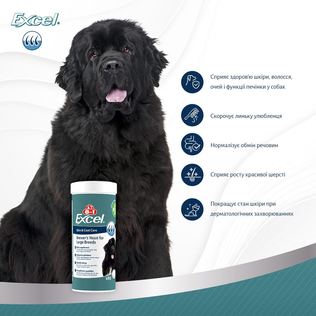 8in1 Excel Brewers Yeast Large Breed
