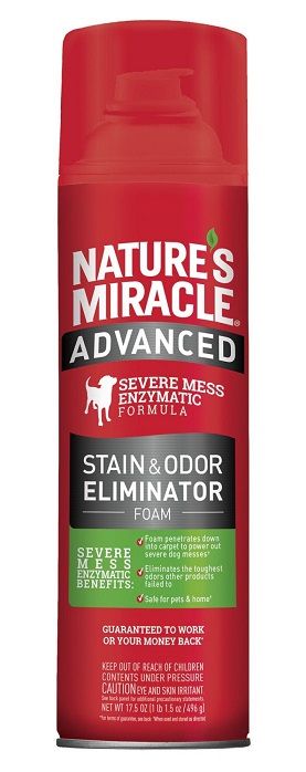 8in1 Nature's Miracle Advanced Dog Stain & Odor Eliminator для собак для видалення плям і запахів з посиленою формулою