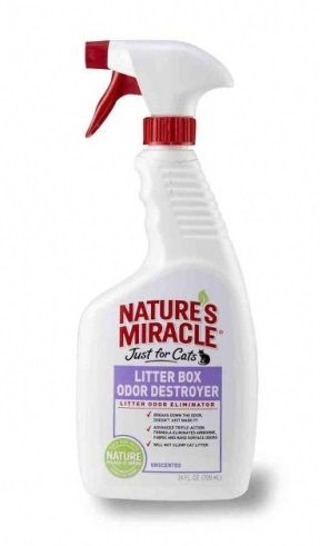 8in1 Nature's Miracle Litter Box Odor Destroyer для усунення запахів котячого туалету