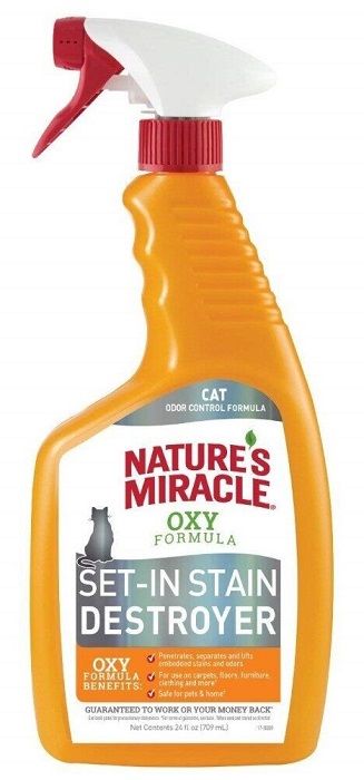 8in1 Nature's Miracle Orange Oxy устранитель плям і запахів для кішок