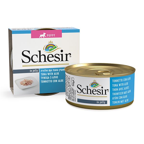 Schesir Dog Puppy Tuna Aloe Wet для цуценят, тунець з алое