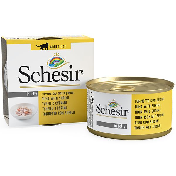 Schesir Cat Adult Tuna Surimi Wet, тунець з сурімі