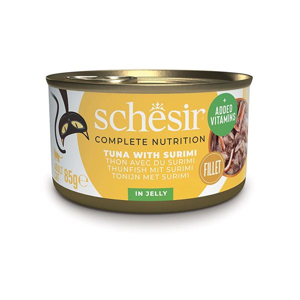 Schesir Cat Adult Tuna Surimi Wet, тунець з сурімі