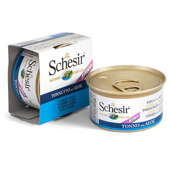 Schesir Cat Kitten Tuna Aloe Wet для кошенят, тунець з алое