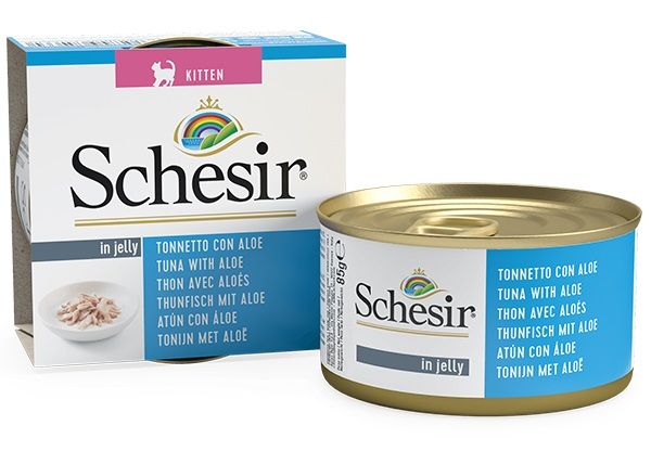 Schesir Cat Kitten Tuna Aloe Wet для кошенят, тунець з алое