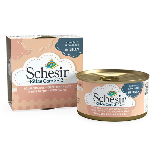 Schesir Caт Kitten Chicken Aloe Wet для кошенят, курка з алое