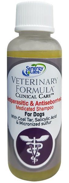 Veterinary Formula CC Antiparasitic & Antiseborrheic Shampoo Антипаразитарний та антисеборейний, з дьогтем, сіркою, саліциловою кислотою
