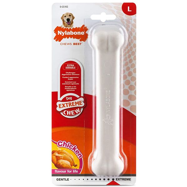 Nylabone Extreme Chew Bone жувальна кістка, смак курки