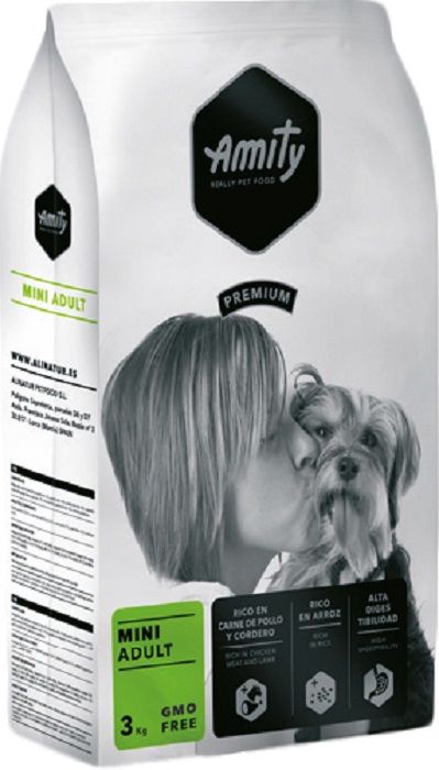 Amity Dog Adult Mini з ягням та куркою