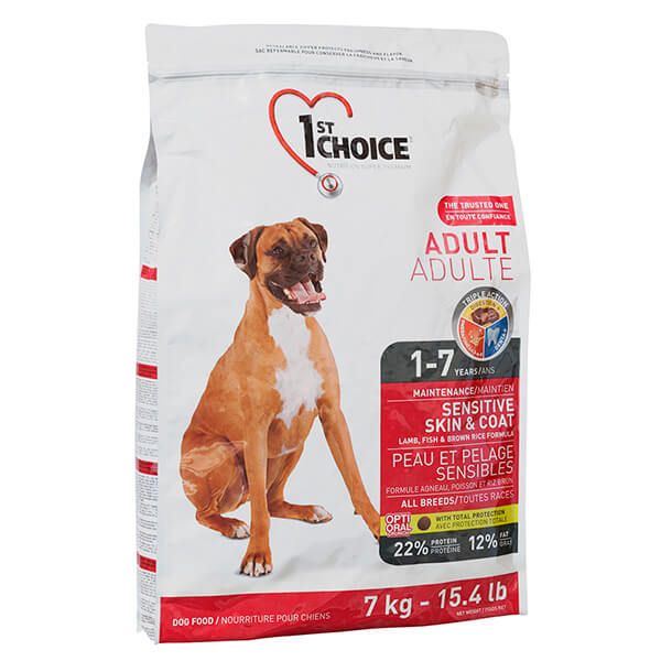 1st Choice Dog Adult Sensitive Lamb & Fish, з ягням та рибою