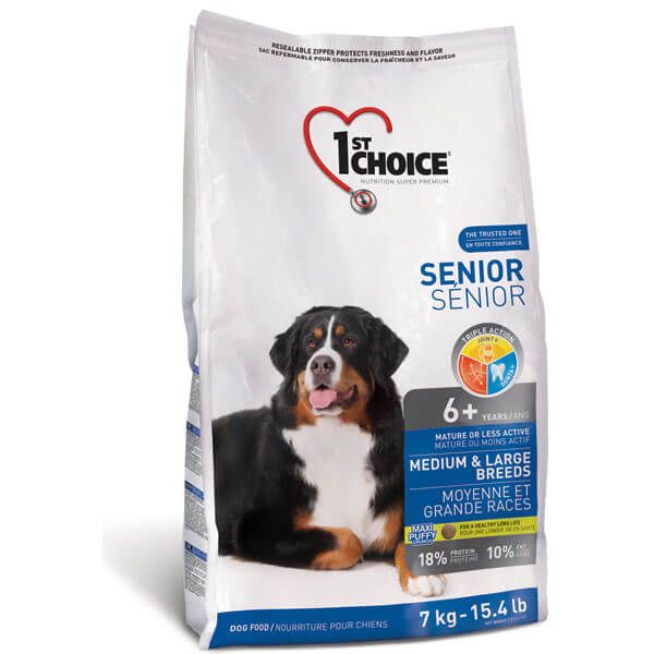 1st Choice Dog Senior Medium Large Chicken, з куркою