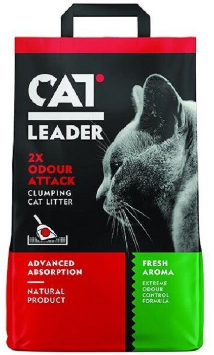Cat Leader Clumping 2xOdour Attack Fresh Ультра-грудкуючий наповнювач в кошачий туалет