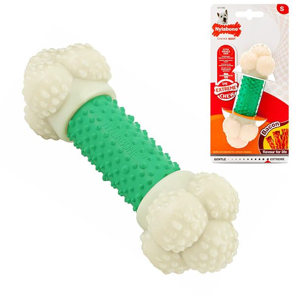 Nylabone Extreme Chew Double Action, смак бекону