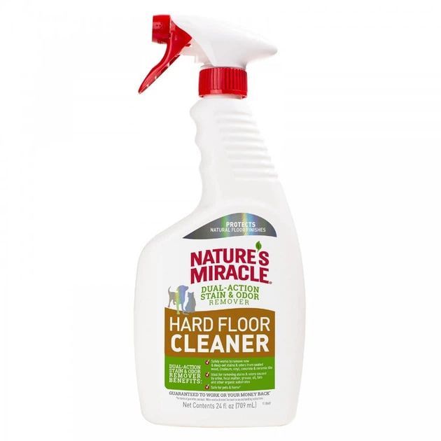 8in1 Nature's Miracle Hard Floor Cleaner Dual Action Stain and Odor Remover для усунення плям і запахів для всіх видів