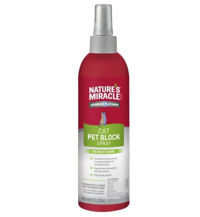 8in1 Natures Miracle Pet Block Спрей відлякуючий для кішок