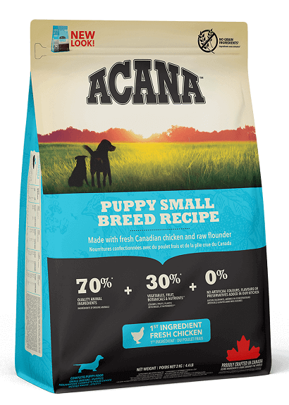 Acana Dog Puppy Small Breed Recipe, з куркою та індичкою