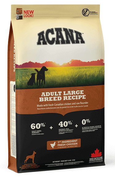 Acana Dog Adult Large Breed Recipe, з куркою та індичкою